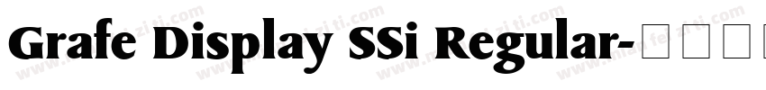 Grafe Display SSi Regular字体转换